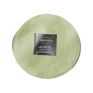 4/$45 | MADISON STUDIO | Sage Green Woven Vinyl Placemats X 6 | NWT